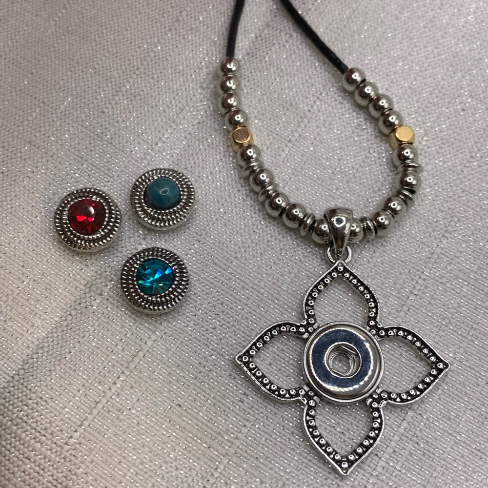 PETITE CHARM - Leather & Bead - Ginger Snaps & Co. Necklace and Charms 12mm/13mm